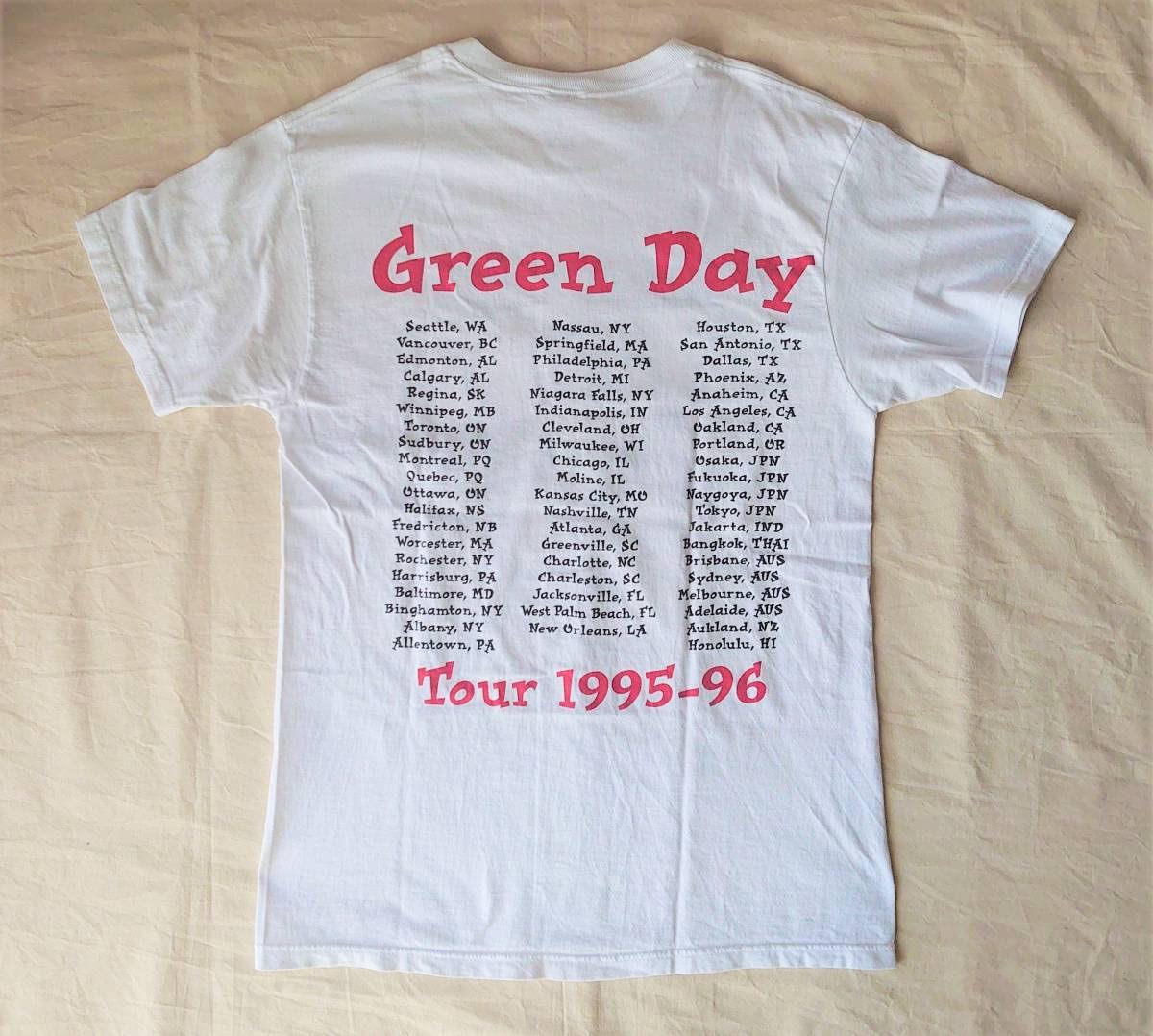 Amazon.co.jp: 90s Green day グリーンデイ ツアーTシャツ M